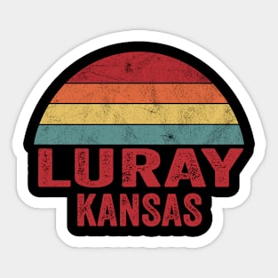 Vintage Luray Kansas Sticker